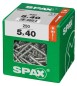 Preview: SPAX Universalschraube, 5 x 40 mm, 250 Stück, Teilgewinde, Senkkopf, T-STAR plus T20, 4CUT, WIROX, 4191010500406