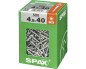 Preview: SPAX Universalschraube, 4,5 x 40 mm, 500 Stück, Teilgewinde, Senkkopf, T-STAR plus T20, 4CUT, WIROX, 4191010450406