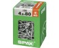 Preview: SPAX Universalschraube, 4,5 x 80 mm, 150 Stück, Teilgewinde, Senkkopf, T-STAR plus T20, 4CUT, WIROX, 4191010450806