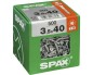 Preview: Spax Universalschraube 3,5 x 40 mm, 500 Stück, Teilgewinde, Senkkopf, T-STAR plus T20, 4CUT, WIROX, 4191010350396