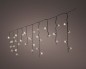 Preview: Lumineo LED TWINKLE ICICLE Lichterkette, 5m, 119LEDs, schwarz/warmweiß, 494813