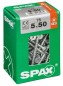 Preview: SPAX Universalschraube, 5 x 50 mm, 75 Stück, Teilgewinde, Senkkopf, T-STAR plus T20, 4CUT, WIROX, 4191010500507