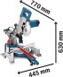 Preview: Bosch Professional Paneelsäge GCM 80 SJ, inkl. 2x Kreissägeblatt, 0601B19001