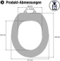 Preview: Conmetall WC-Sitz Bambus, KSDSC255