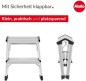 Preview: Hailo Alu-Klapptritt-Leiter D60 StandardLine silber 4442-701