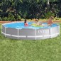 Preview: Intex Frame Pool Set Prism Rondo Ø 366 x 76 cm, Hellgrau, 126710NP