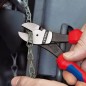 Preview: KNIPEX Kraft-Seitenschneider, 180 mm, 7402180