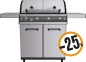 Preview: Outdoorchef Dualchef S 425 G, Edelstahl Gasgrill mit Seitenkocher, 18.700.11 Aktion