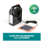 Preview: EASYmaxx Solar-Generator Kit 10000mAh, Schwarz/Orange, 09467