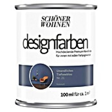 Schöner Wohnen Designfarbe Unendliches Tiefseeblau Nr.21, 100 ml, 949101005555