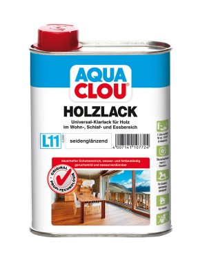Clou Aqua-Clou Holzlack, seidenglänzend, 250 ml, 945465