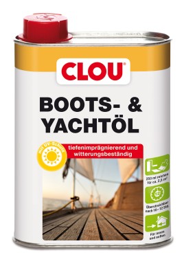 Clou Boots- und Yachtöl 250ml, farblos, hochglänzend, 945361