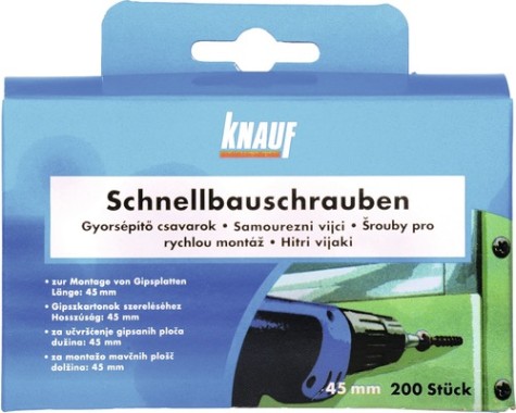 Schnellbauschrauben Knauf TN45 , 200 Stk., 86451