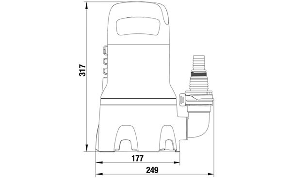 Gardena Schmutzwasser-Tauchpumpe 9000 9040-61