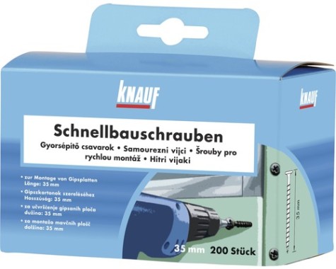 Schnellbauschrauben Knauf Tn 55 mm, 200 Stk. 86452