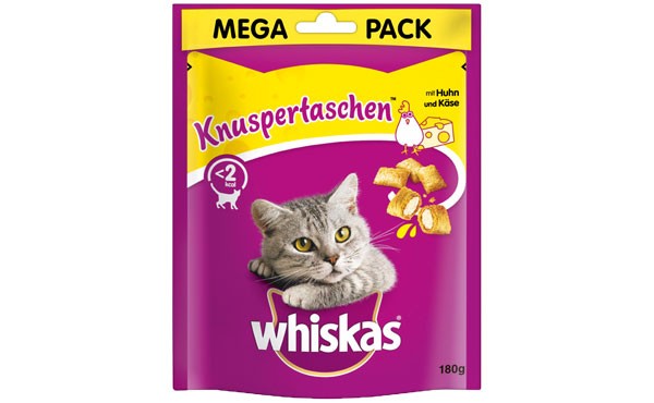 MA Whiskas Knuspertaschen MP 180g, Huhn+Käse  409288