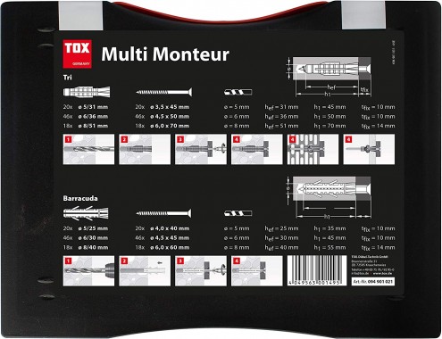 TOX Monteur Multi -Sortiment 336 tlg.