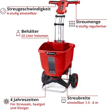 Einhell Akku-Streuwagen GE-SR 18/22 Li-Solo, 3415430