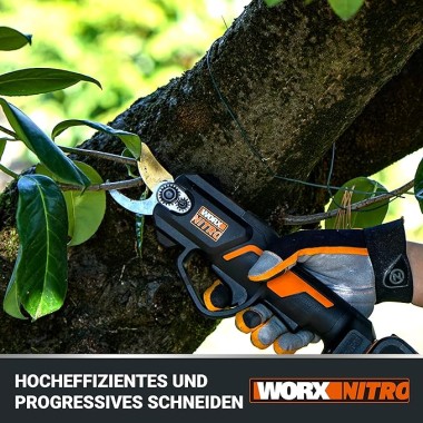 Worx Astschere WG330E, 20 V, inkl. Akku und Ladegerät, WG330E_20V