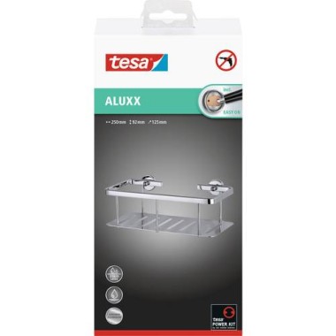 Tesa Aluxx Ablagekorb einstöckig, Aluminium, 40202-00000-00