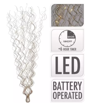 Beleuchtete Zweige 60cm, LED, Gold, AMZ103010