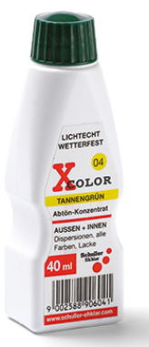 Schuller X-Color Abtönfarbe Wiesengrün, 40ml, lichtecht und wetterfest, 90620