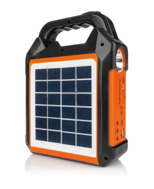 EASYmaxx Solar-Generator Kit 10000mAh, Schwarz/Orange, 09467
