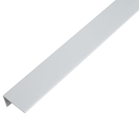 Alberts Winkelprofil,PVC,alugrau,25x15x1/1m 484668