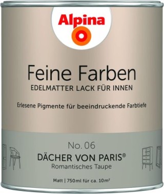 Alpina Feine Farben Lack, Dächer von Paris, 750ml, 984090