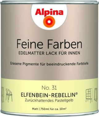 Alpina Feine Farben Lack, Elfenbein-Rebellin, 750ml, 984114