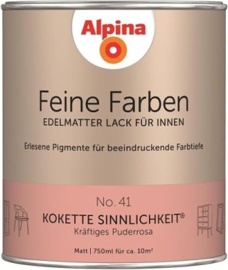 Alpina Feine Farben Lack, Kokette Sinnlichkeit, 750 ml, 984108