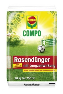 COMPO Rasen-Langzeitdünger, 3 Monate Langzeitwirkung, 20 kg, 800 m², 23741