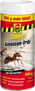 COMPO Ameisen-frei, Staubfreies Ködergranulat mit Nestwirkung, Ameisengift, 600 g, 25949