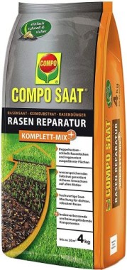 COMPO SAAT Rasen Reparatur Komplett-Mix+, 4 kg, 20 m², 21601