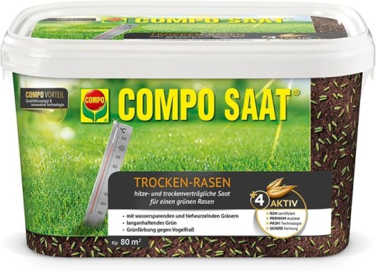 COMPO SAAT Trocken-Rasen, 2 kg, für 80 m², 23949