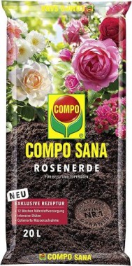 Compo SANA Rosenerde, für alle Beet- und Topfrosen, 20 Liter, 11631
