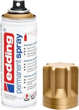 Edding  Permanent Spray, Acryllack, 924 Reichgold Matt 200 ml, 95702
