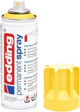 Edding Permanent Spray, Acryllack, 905 Verkehrsgelb Matt 200 ml, 95664