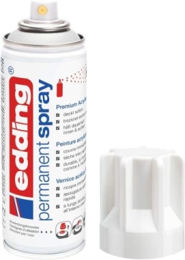 Edding Permanent Spray, Acryllack, 953 Verkehrsweiß glänzend 200 ml, 95654