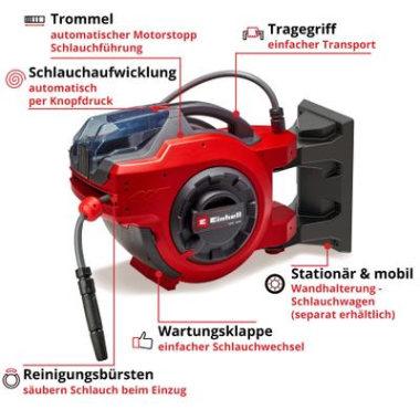 Einhell Akku-Schlauchtrommel (Wasser) GE-HR 18/30 Li-Solo 4173770