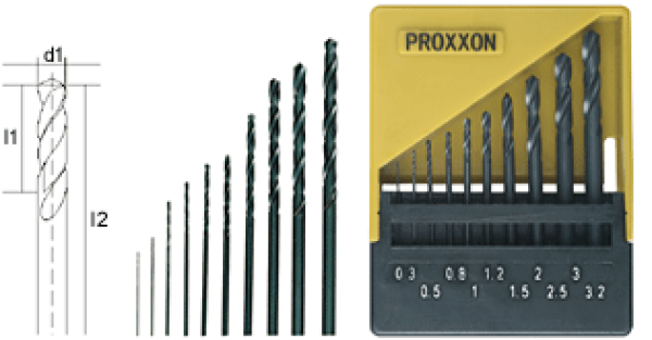 Proxxon Micromot HSS Metall-Spiralbohrer-Set 10teilig, 28874