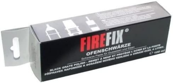 FIREFIX 2015 Ofenschwärze in Tube (Inhalt: 100 ml) schwarze Paste für Gusseisen und Eisen 2015