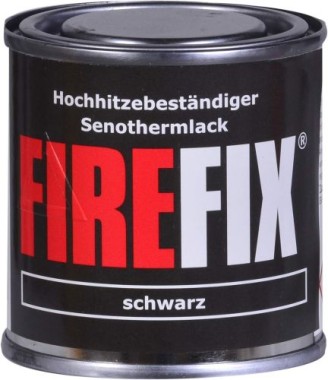 FIREFIX  Ofenlack 125 ml Dose Schwarz, Senothermlack, hitzebeständig bis 500 °C, 2013
