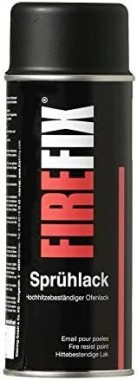 FIREFIX Ofenlack Sprühdose Dunkelgrau, 400 ml, hitzebeständig bis 500 °C, 2012