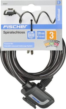 FISCHER Spiralschloss, 120cm, schwarz 85907