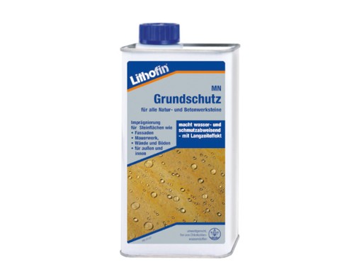 Lithofin MN Grundschutz, Imprägnierung für Natur- und Betonsteine, 1 Liter, 165-11