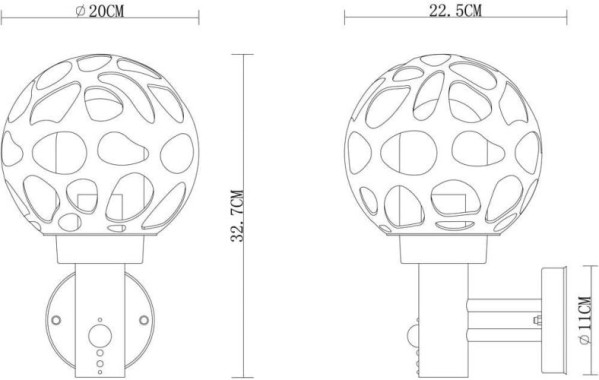 Globo Außenleuchte Sensor 31805S