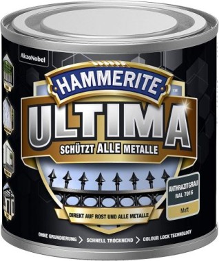 Hammerite Metallschutzlack Anthrazitgrau Ultima Matt, RAL7016, 250ml, 5379747