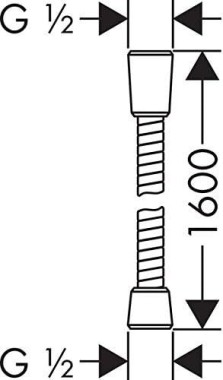 hansgrohe Brauseschlauch 160 cm, 28266000