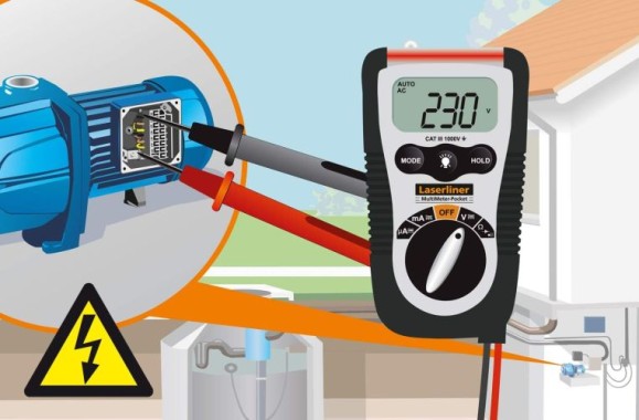 LASERLINER MultiMeter-Pocket Multimeter, Spannungs- und Strommessung, 083.032A